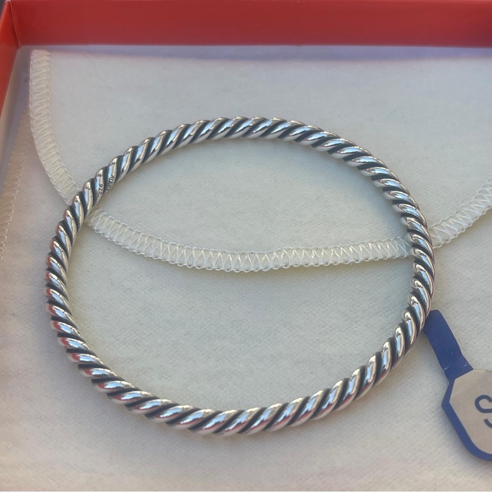 James Avery Twisted Rope Solid Sterling Silver Ba… - image 3